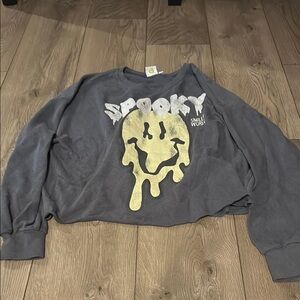 Spooky Smile Gray Sweatshirt